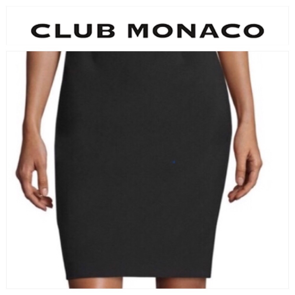 CLUB MONACO BLACK CLASSIC SKIRT